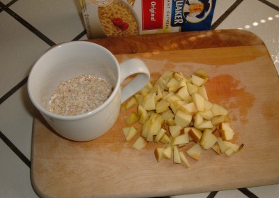 breakfast chopped apple