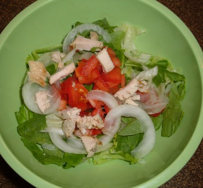 dinner salad chicken
