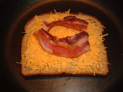 toasted bacon cheese sandwich