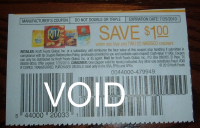 Ritz cracker coupon