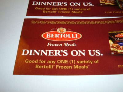 Free Bertolli Frozen Meal coupon