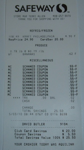 banana receipt banana receipt
