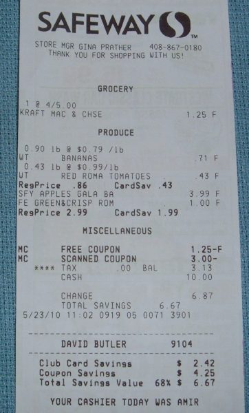Eating Well On $1 A Day: Day 23 - Math Deficient, But Lucky - Grocery Coupon Guide