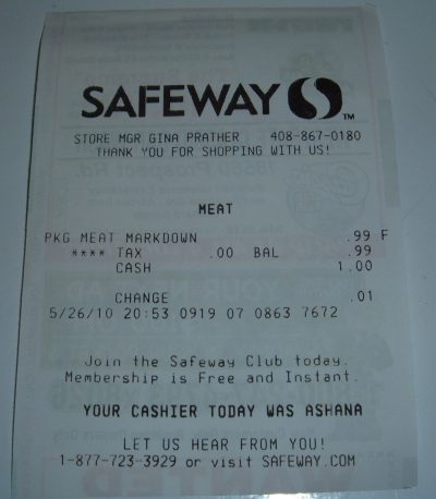 day 26 chicken receipt