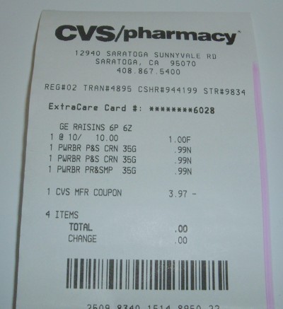 day 31 cvs receipt day 31 cvs receipt