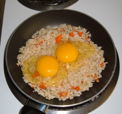 egg and rice breakfast