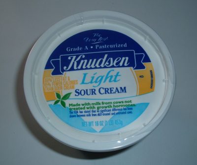 Knudsen light sour cream
