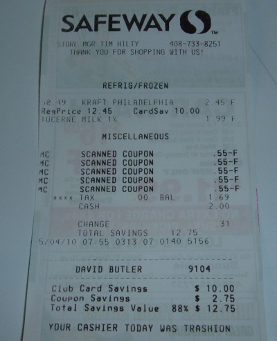 milk receipt