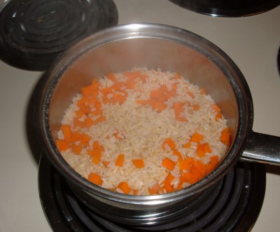rice and carrots