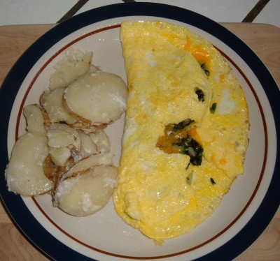 spinach omelet spinach omelet