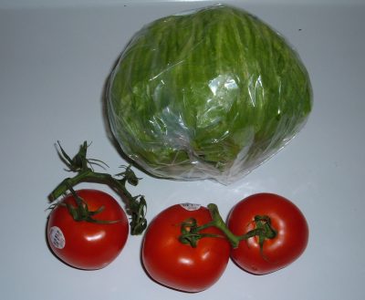 lettuce and tomatoes