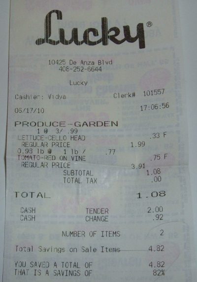 day 48 food receipt day 48 food receipt