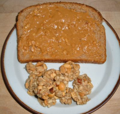 peanut butter nut cluster snack