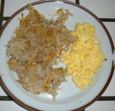 hash browns and egg