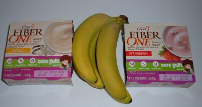 free yogurt and bananas