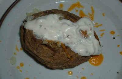baked potato topped