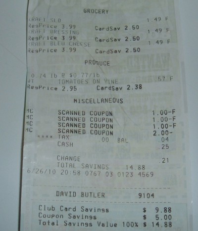 free tomatoes receipt