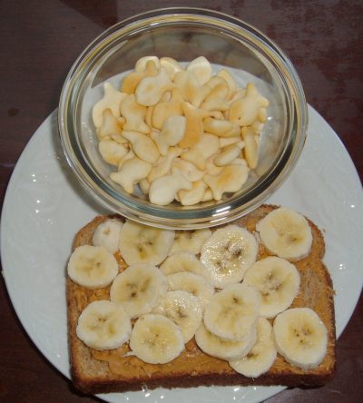 banana peanut butter sandwich