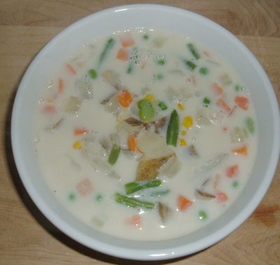 potato veggie chowder soup