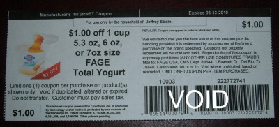 Fage yogurt coupon