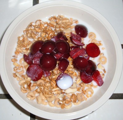 Cheerio Kashi cherry plum cereal Cheerio Kashi cherry plum cereal