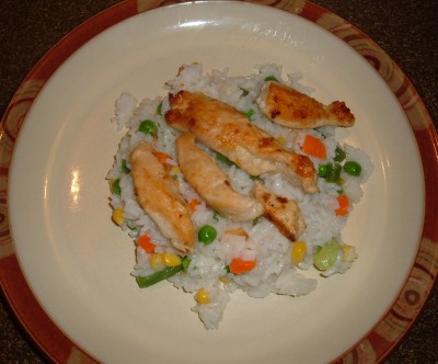 chicken veggie rice