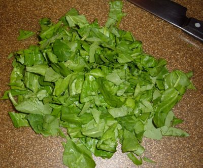 chopped spinach