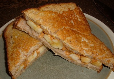 peanut butter and banana french toast