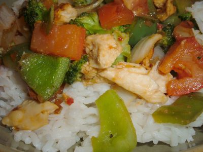 chicken veggie rice chicken veggie rice