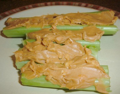 peanut butter celery
