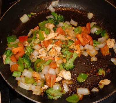 veggies with chicken