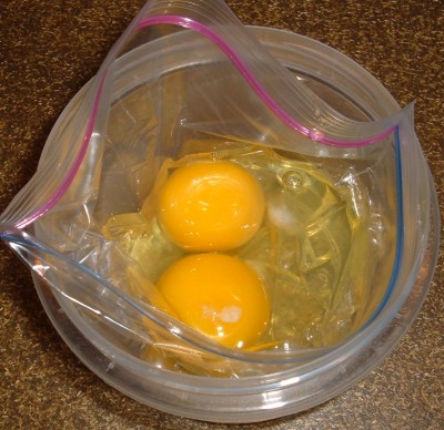 plastic bag omelet eggs plastic bag omelet eggs