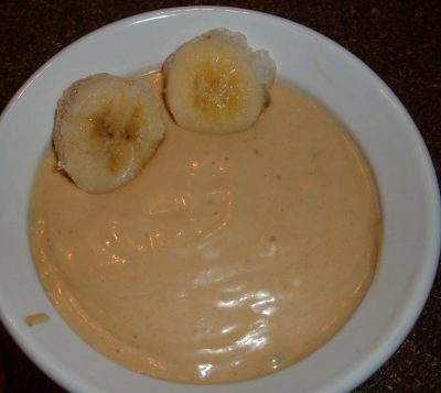 homemade peanut butter banana ice cream