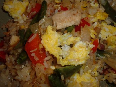 fried rice egg