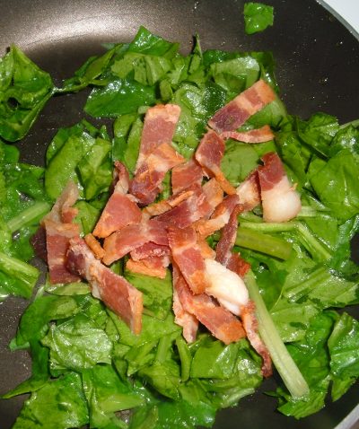 spinach bacon