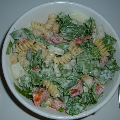 spinach pasta salad spinach pasta salad