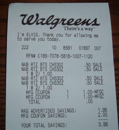 walgreens receipt