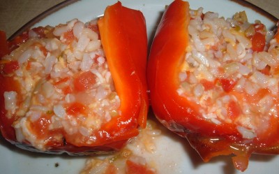 red stuffed peppers