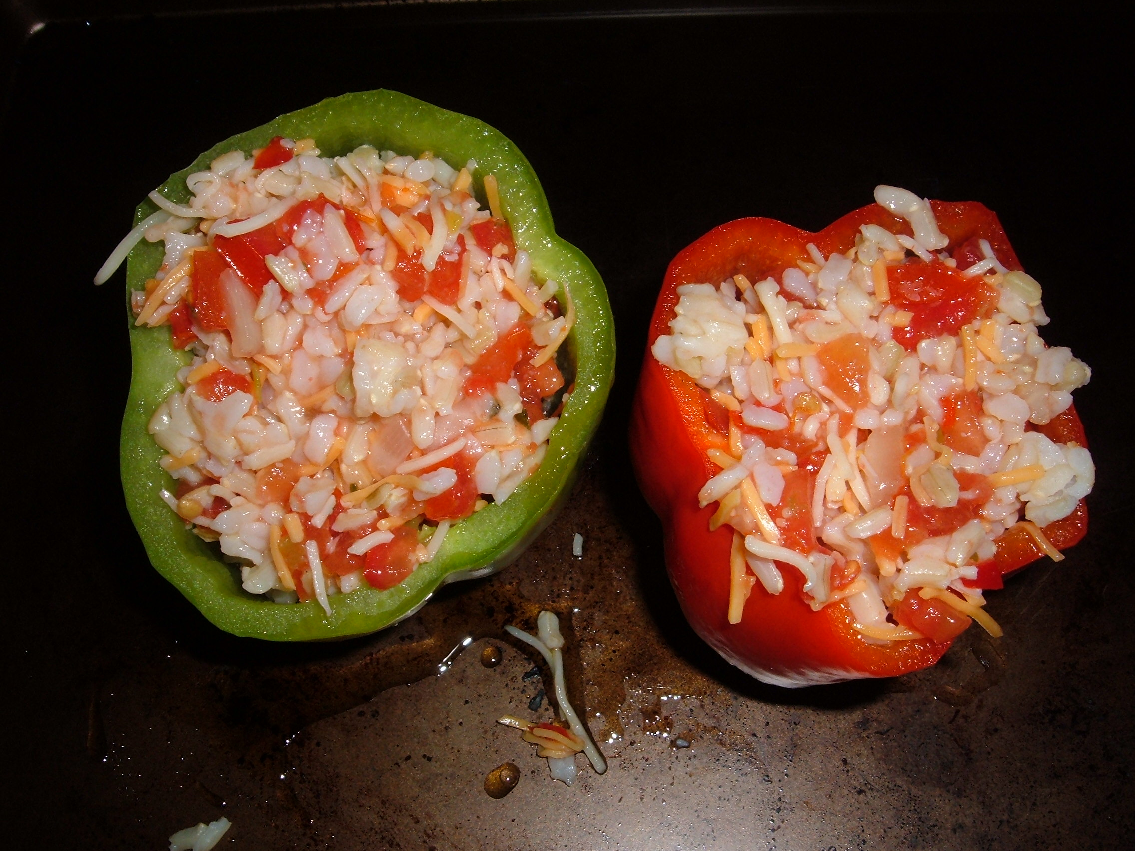 stuffed peppers prep