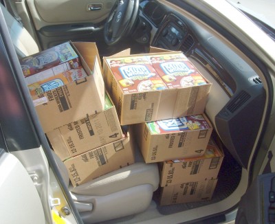 food bank delivery front seat food bank delivery front seat
