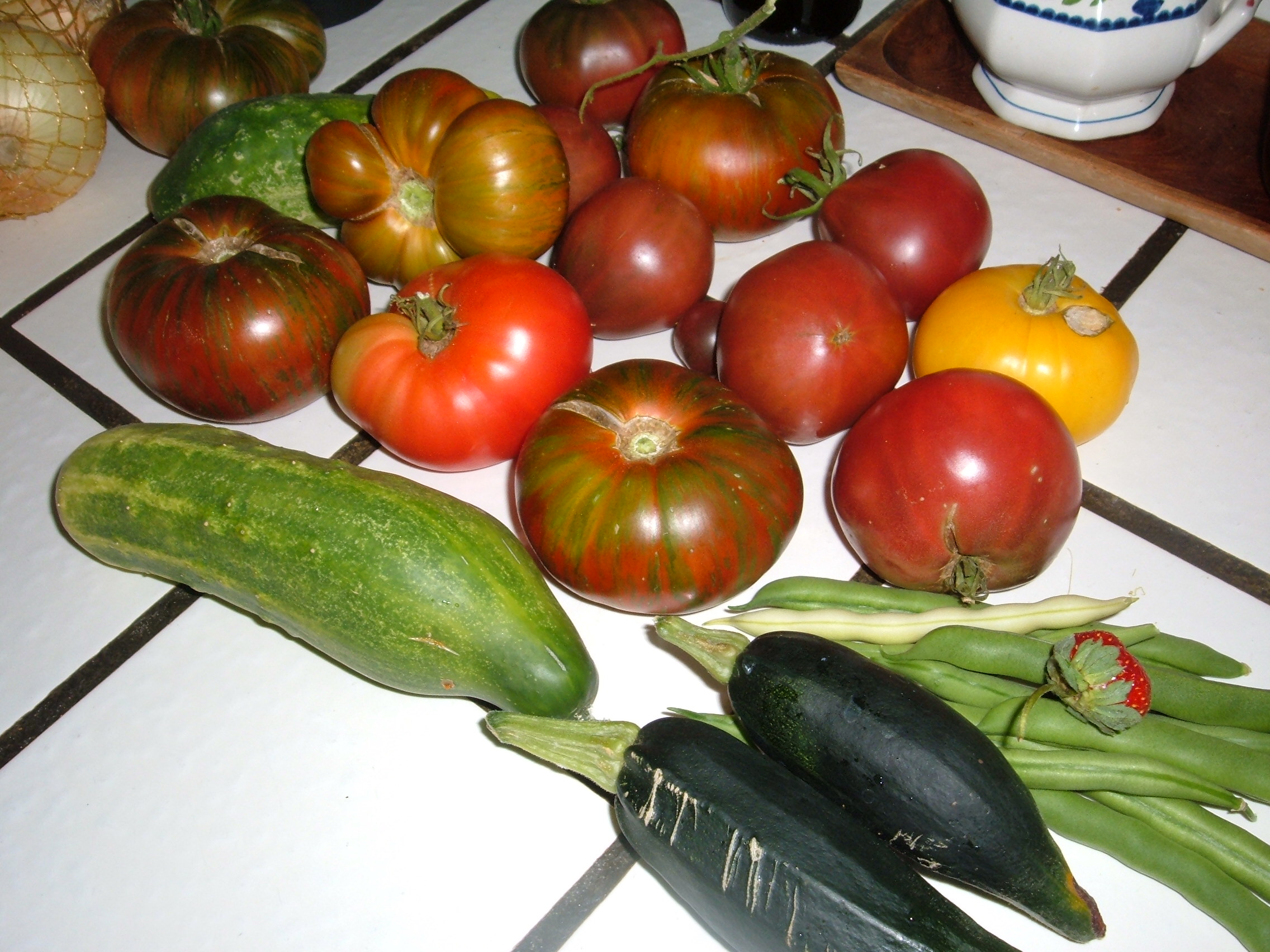 day 98 garden produce