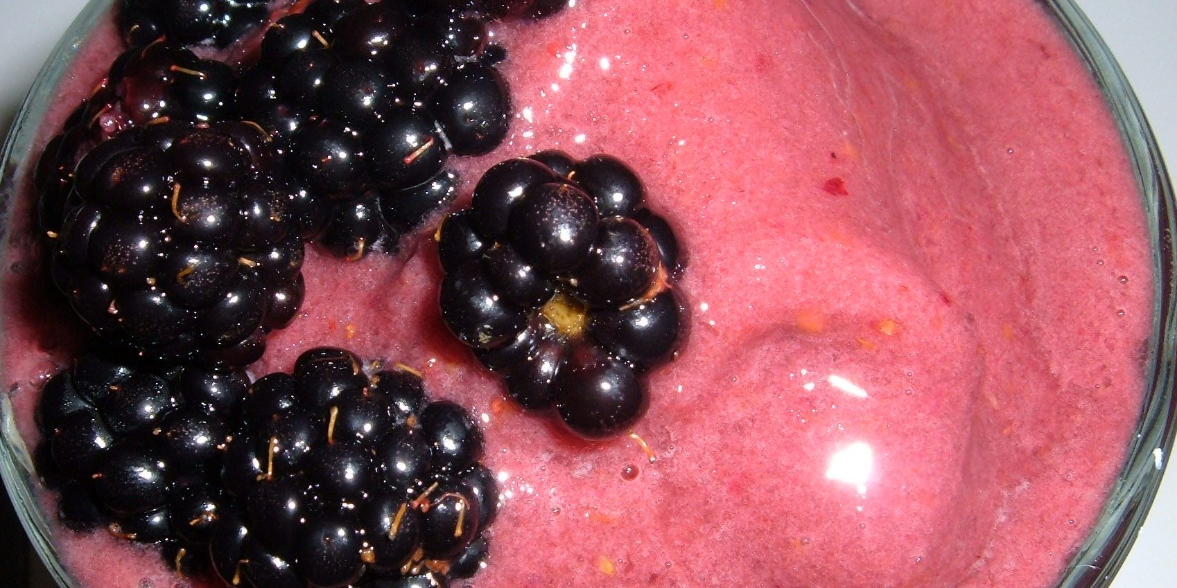 blackberry yellow plum smoothie