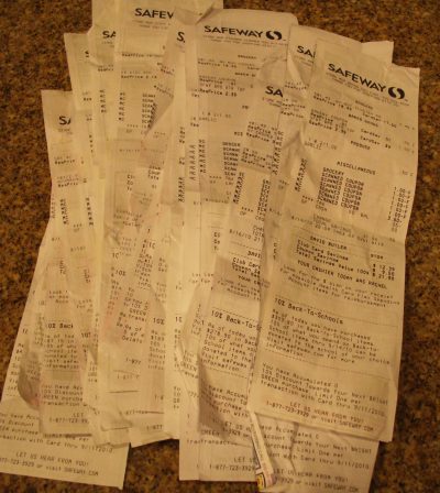receipts free food receipts