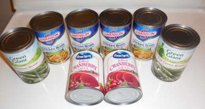 chicken broth cranberry sauce green beans