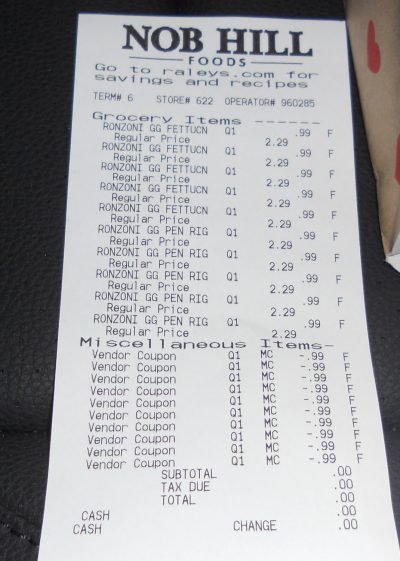 Ronzoni garden delight pasta receipt