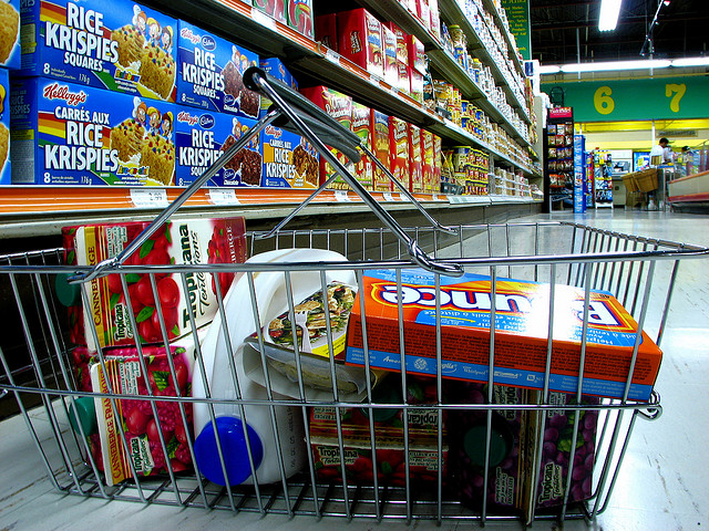 grocery store basket