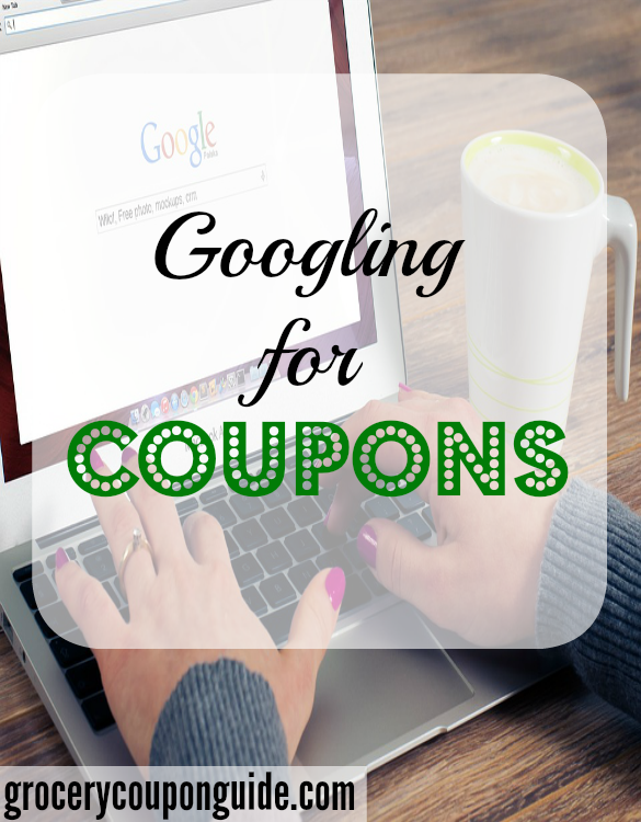 researching for coupons, coupon search, google for cpouns