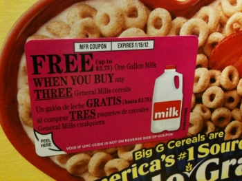 Milk coupon