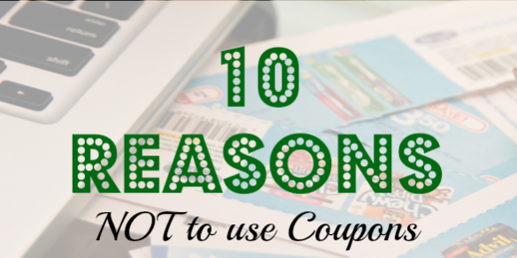 couponing tips, couponing advice, not using coupons