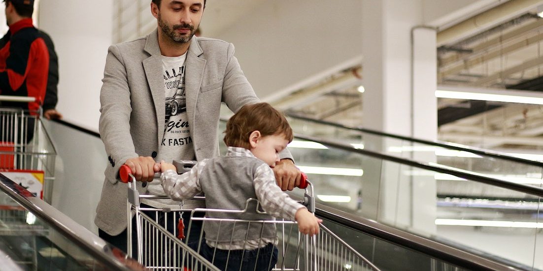 grocery shopping with kids